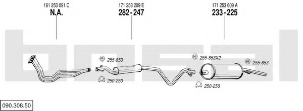 BOSAL 090.308.50 Exhaust System